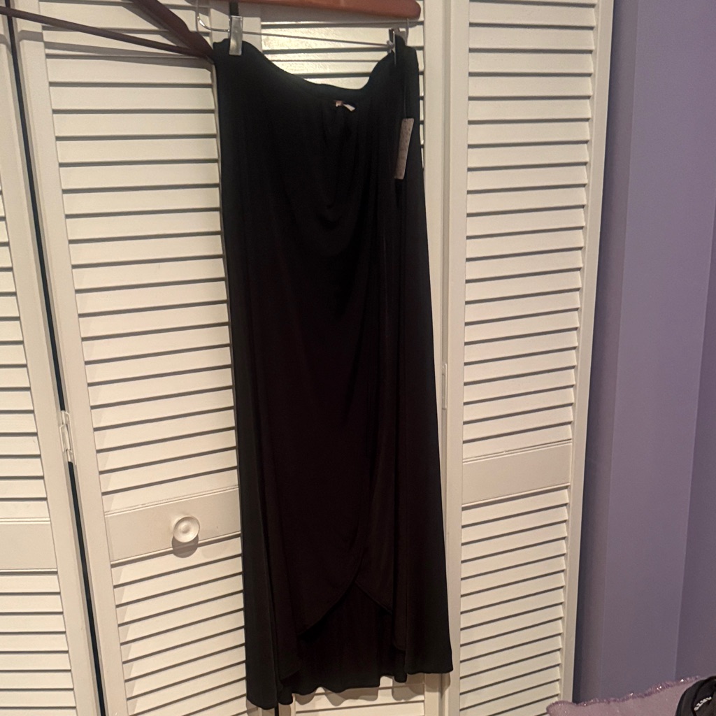 Free People Asymmetrical Black Skirt